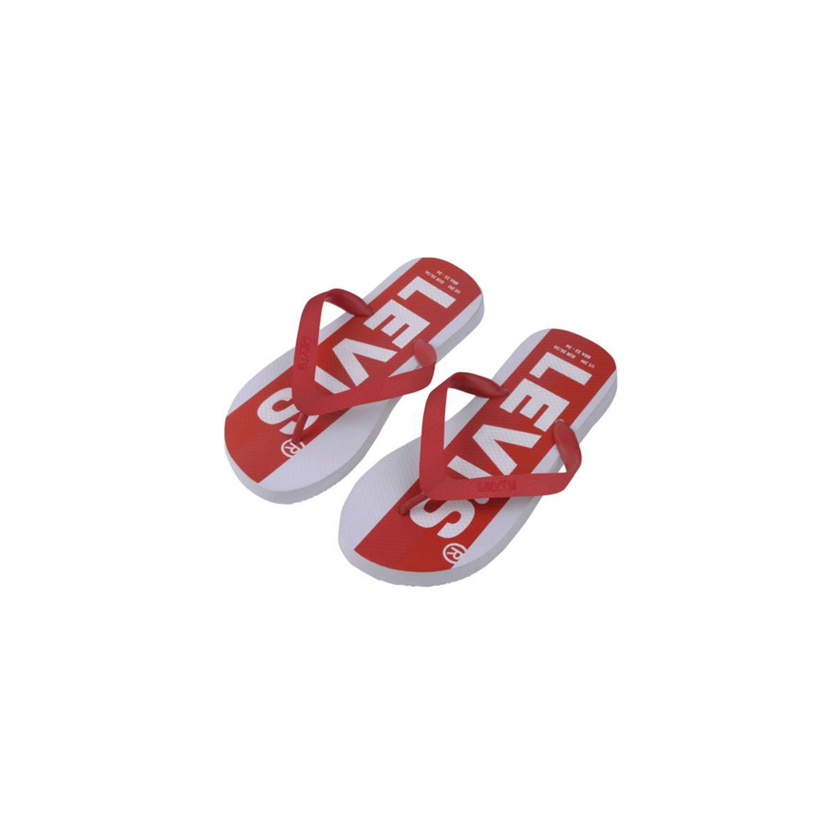 LEVIS - Sandalias Hombre Rojo Levis