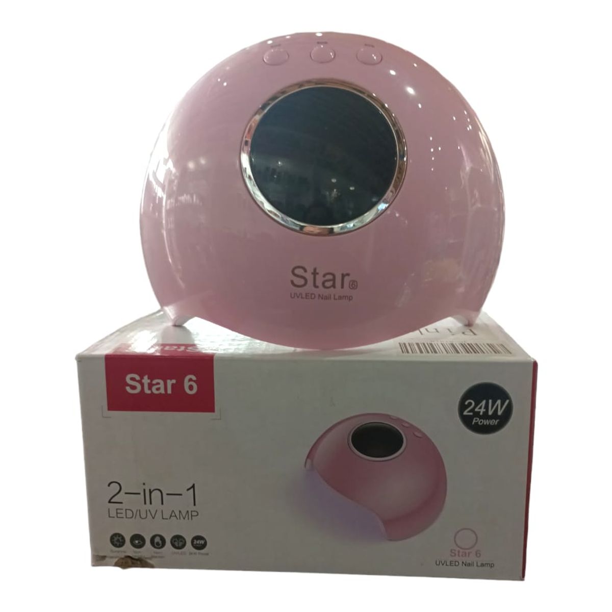 GENERICO - LAMPARA UVLED STAR 6S ROSADA