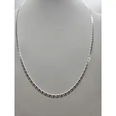 GENERICO - Cadena Ojo De Tigre Plata Fina Italiana 925 - Delgada