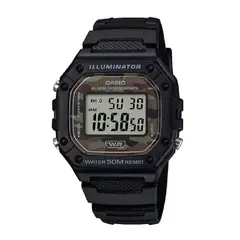 CASIO - Reloj Unisex Camuflaje Hombre W-218h-5b