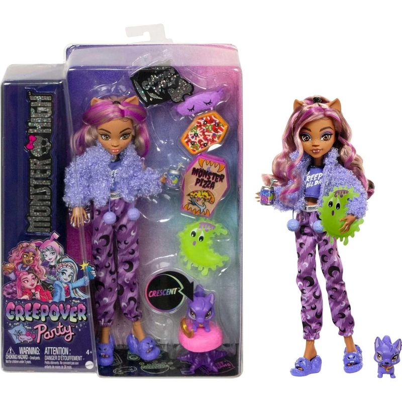 MONSTER HIGH - Monster High Muñeca Clawdeen Wolf Creepover Party