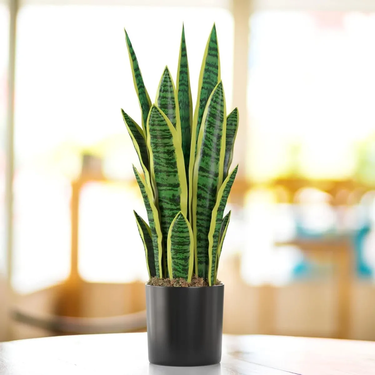 GENERICO - Planta Artificial Lengua De Suegra Planta Sansevieria Flores