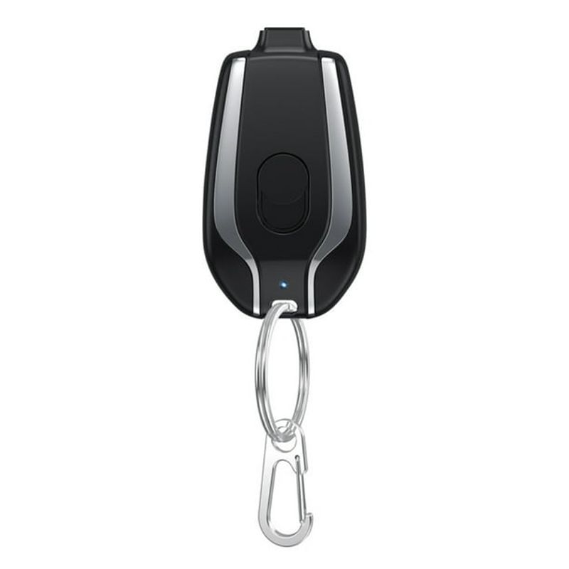 GENERICO - Llavero Cargador Portátil Tipo C Android Negro