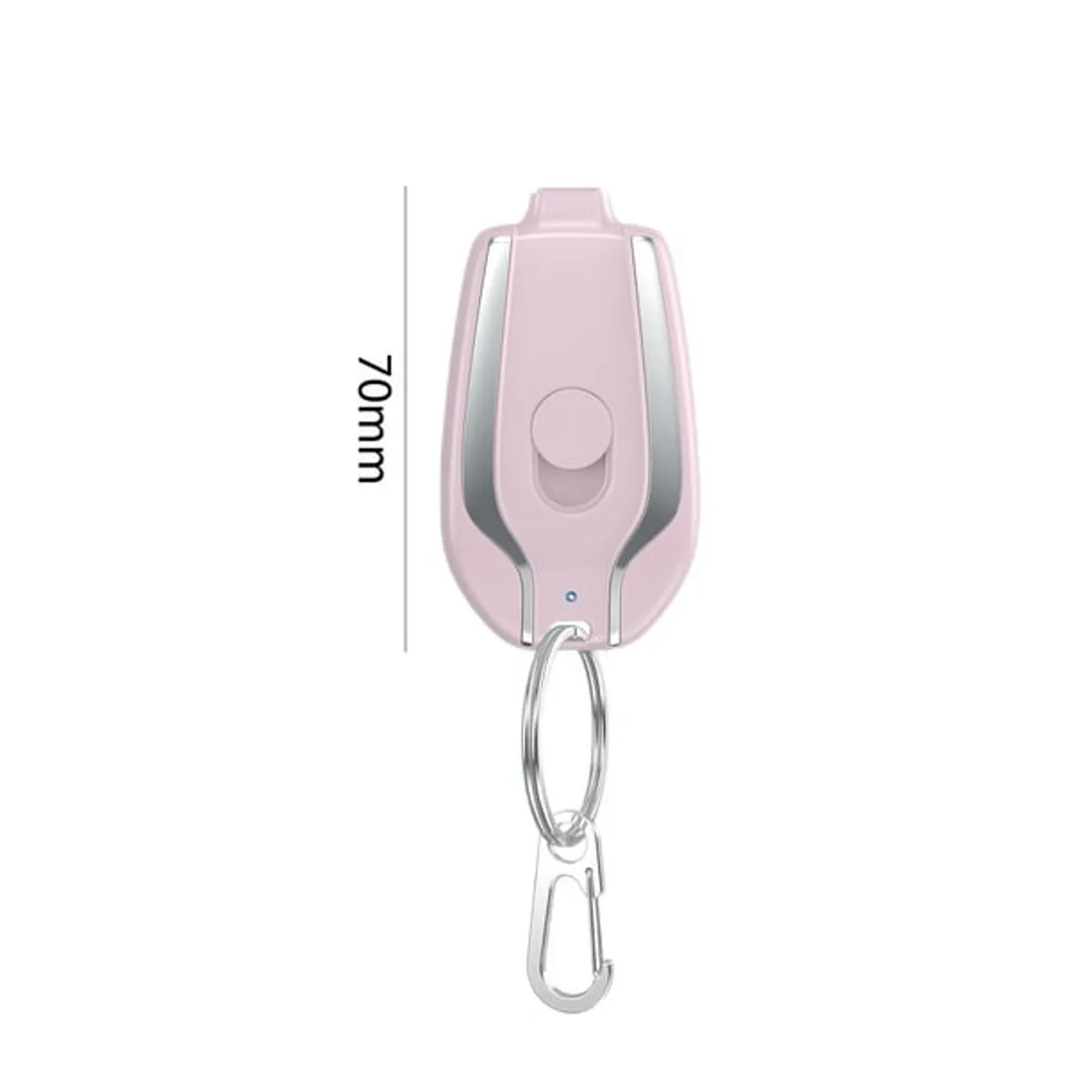 GENERICO - Llavero Cargador Portátil Tipo C Android Rosado