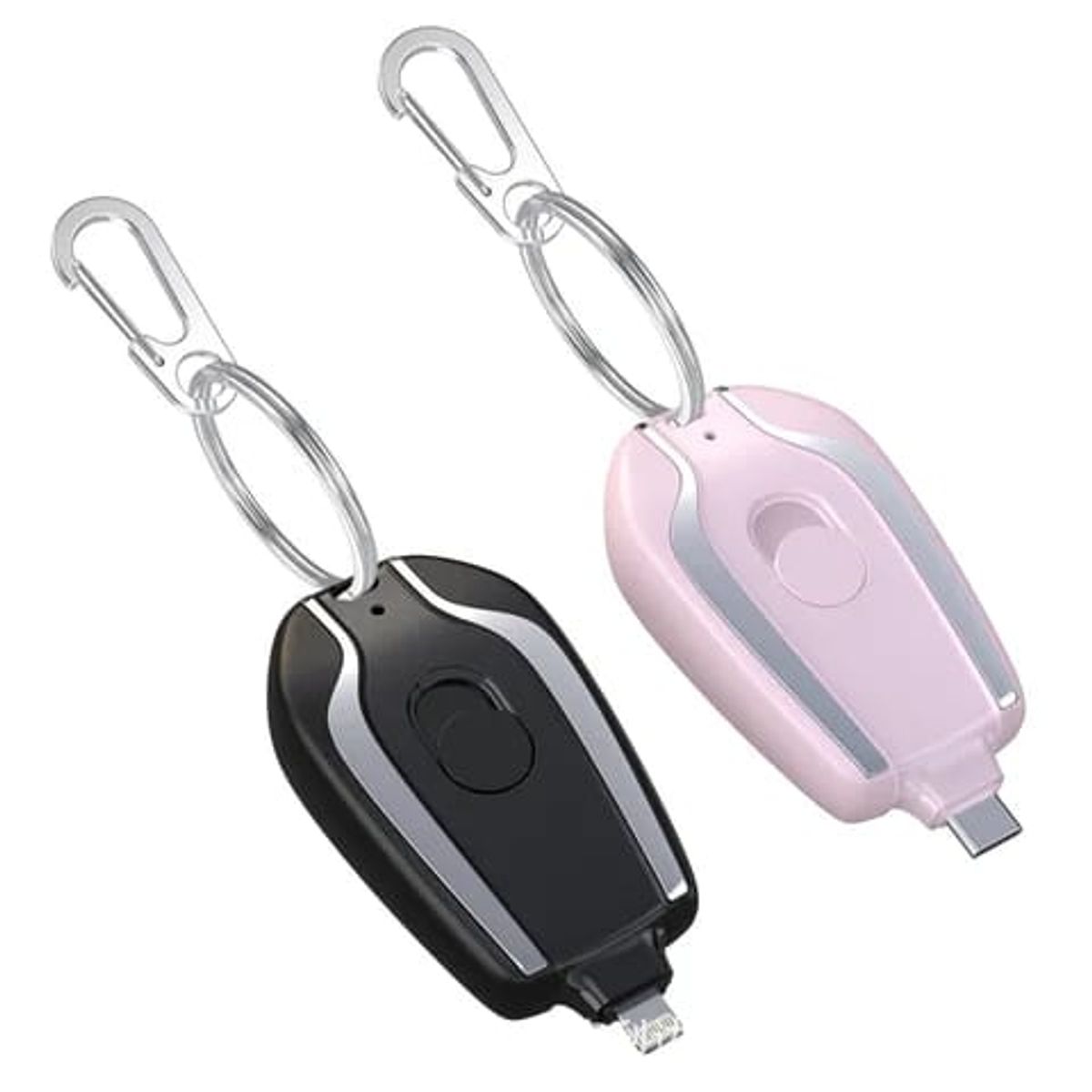 GENERICO - Llavero Cargador Portátil Para Iphone Negro