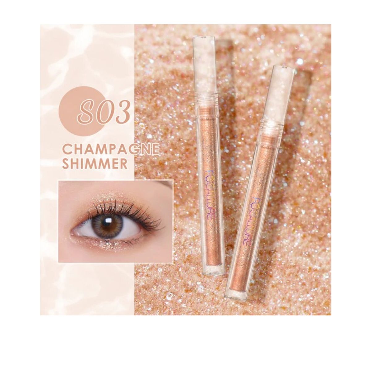 FOCALLURE - Glittering Liquid S03 Focallure Delineador Glitter