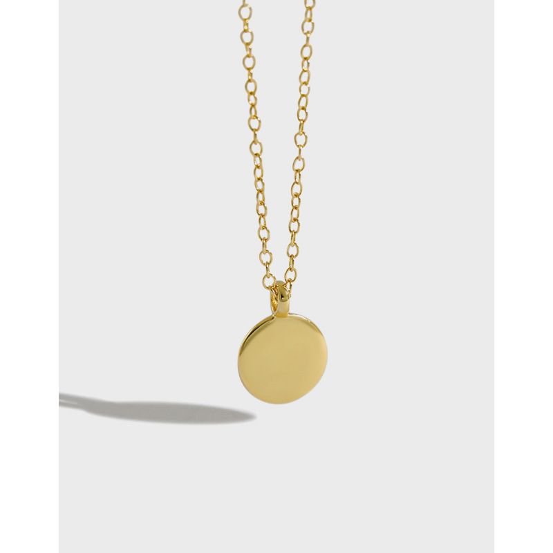 NAZ - Collar Plata - medallón dorado