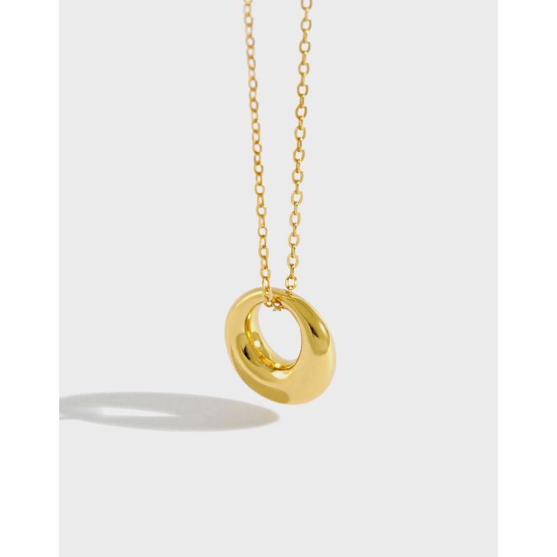 NAZ - Collar Plata - Halo dorado