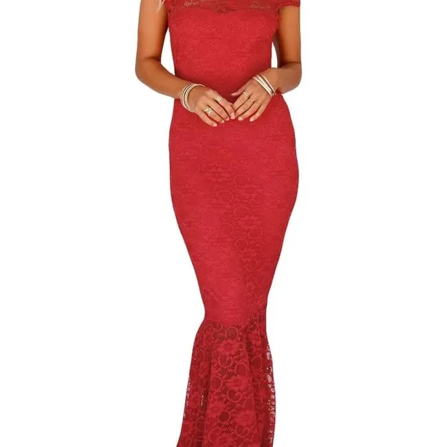 ARRAKASTA - Vestido sirena de encaje