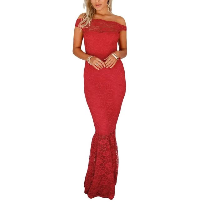 ARRAKASTA - Vestido sirena de encaje