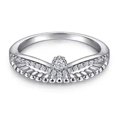 NAZ - Anillo plata Armonía Centelleante.-
