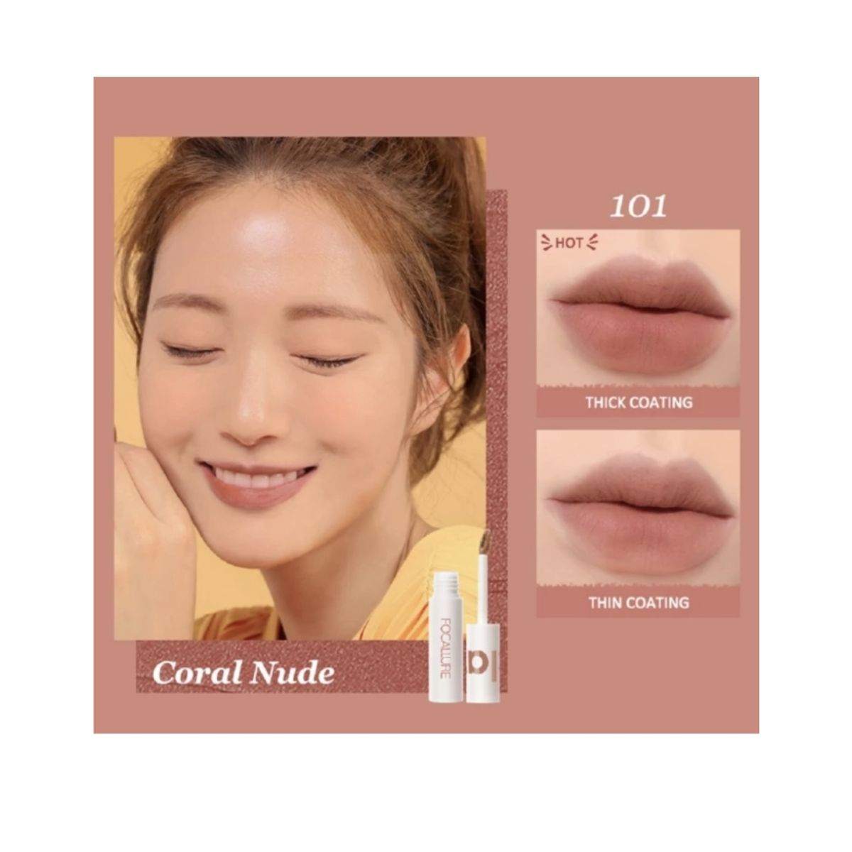 FOCALLURE - True Mate Lip Clay 101 Labial Mate - Focallure