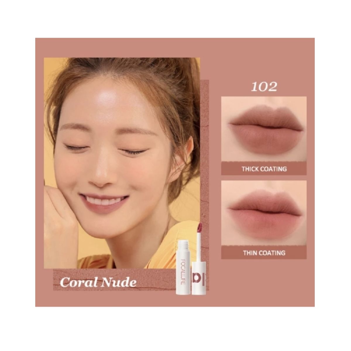 FOCALLURE - True Mate Lip Clay 102 Labial Mate - Focallure