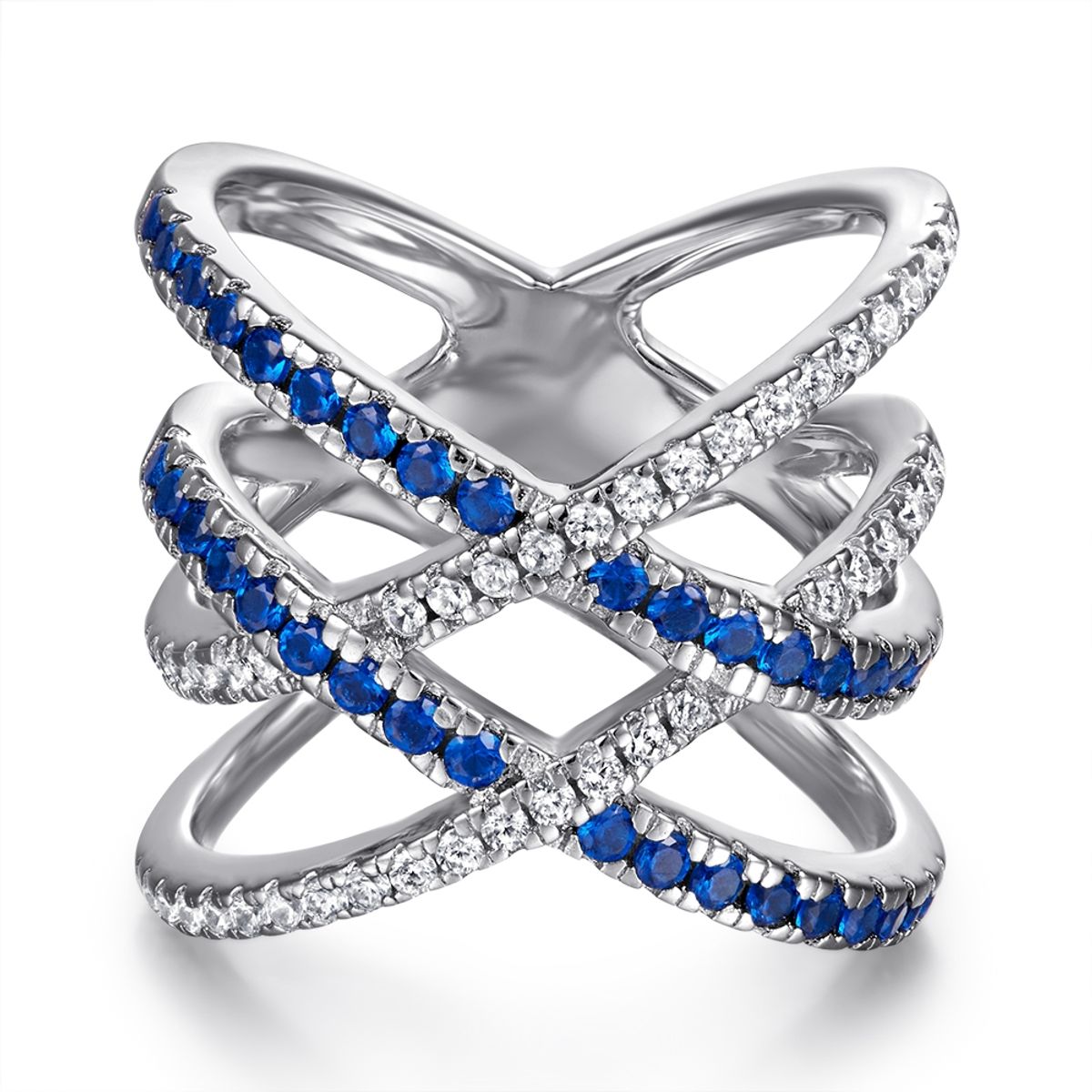NAZ - anillo plata Cruce de Azul.-