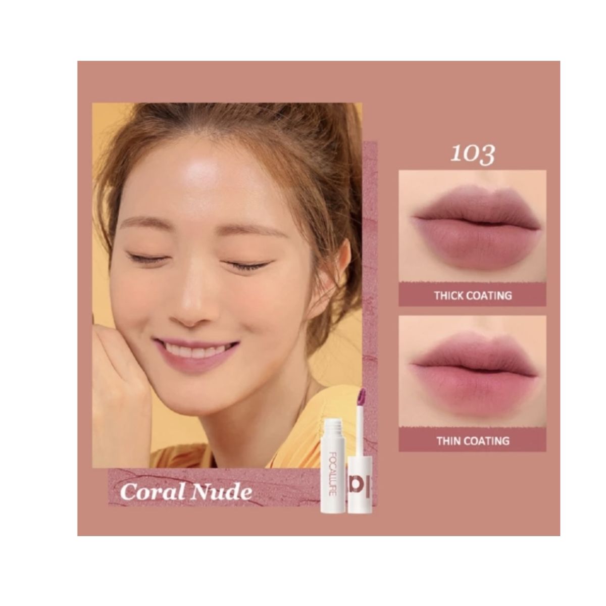 FOCALLURE - True Mate Lip Clay 103 Labial Mate - Focallure