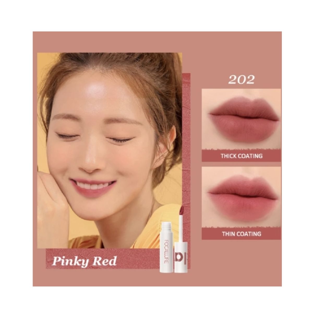 FOCALLURE - True Mate Lip Clay 202 Labial Mate - Focallure