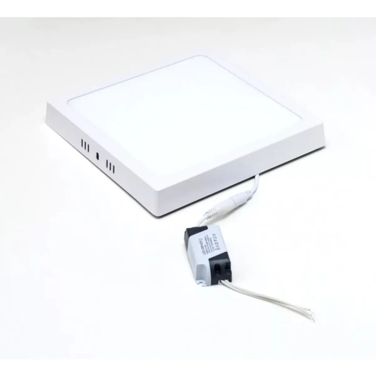 GENERICO - Plafon Techo Foco Sobrepuesto Panel Led Lampara Cuadrado12w Luz Fria