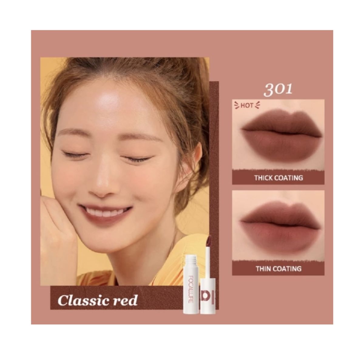 FOCALLURE - True Mate Lip Clay 301 Labial Mate - Focallure