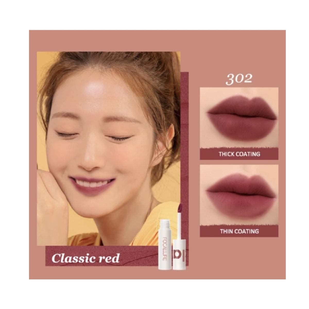 FOCALLURE - True Mate Lip Clay 302 Labial Mate - Focallure