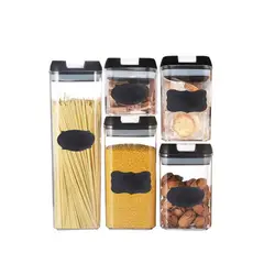 GENERICO - Set de 5 Recipientes Herméticos de Cocina