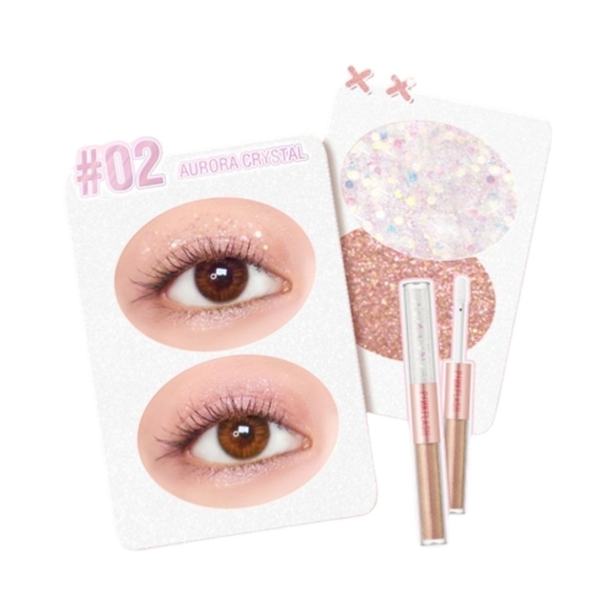 PINKFLASH - 2 In 1 All Glow 02 Sombra Liquida Y Glitter Pinkflash