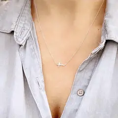 GOIA - Collar cruz s plata