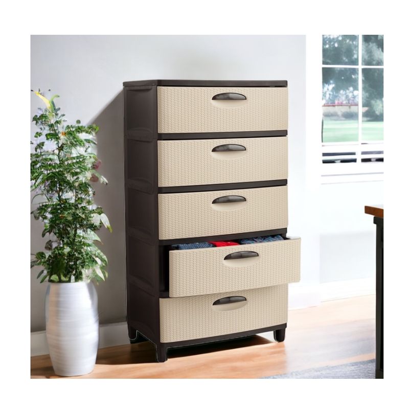 GENERICO - Cajonera super nova 5 niveles 119,3x65x48 cm