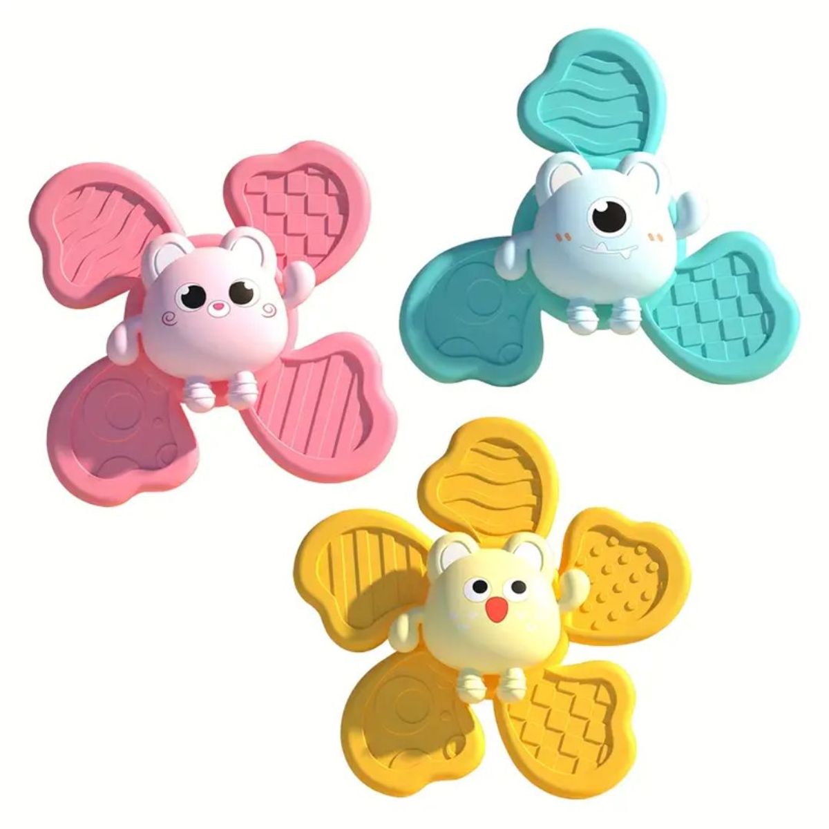 GENERICO - Set de 3 spinner sensoriales para bebés