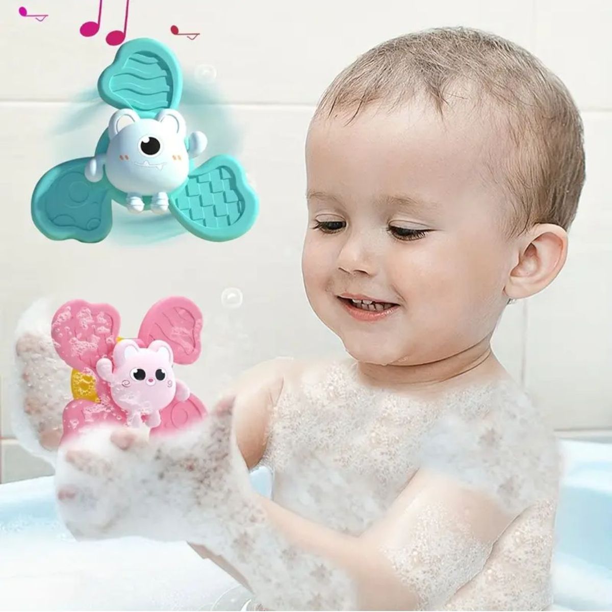 GENERICO - Set de 3 spinner sensoriales para bebés