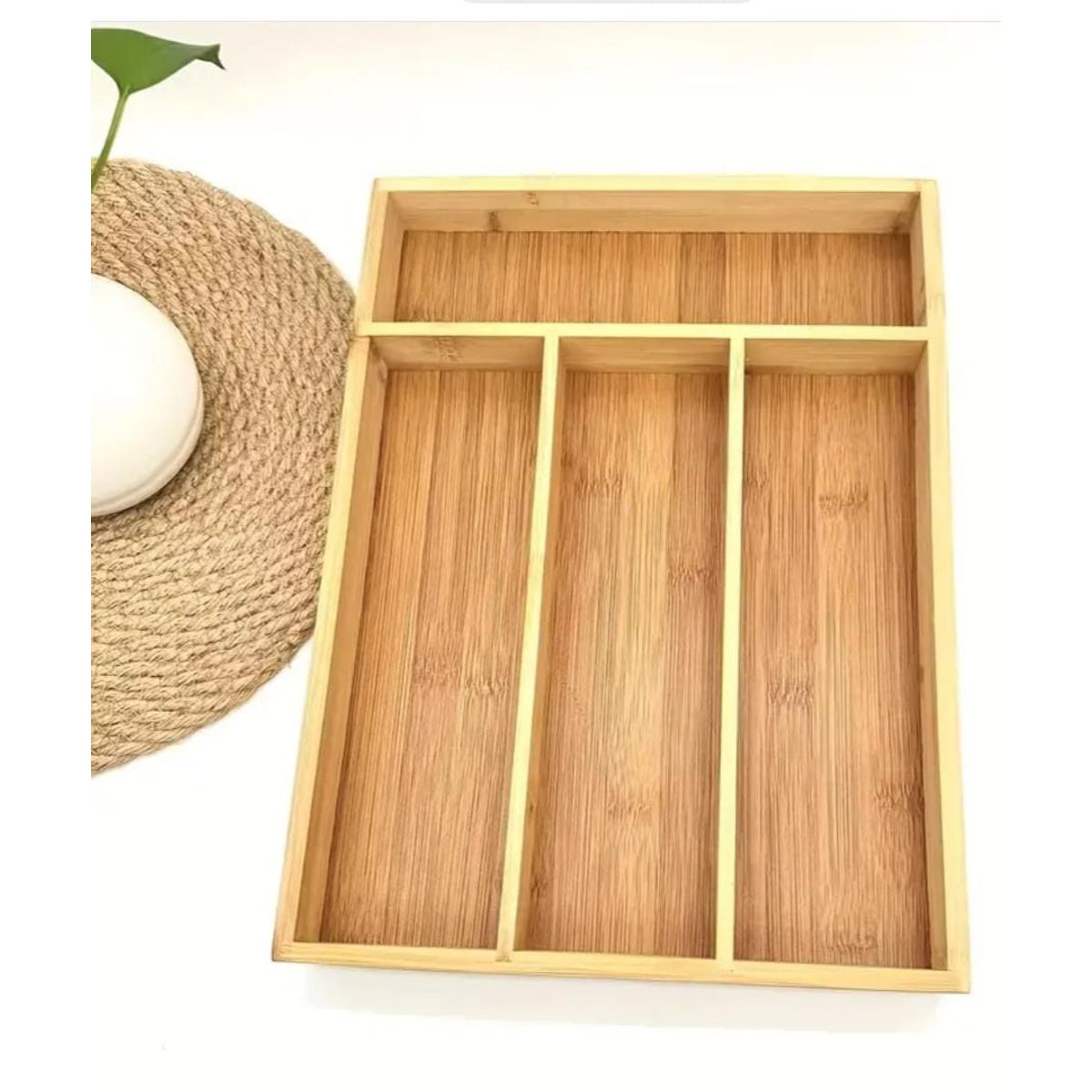 GENERICO - Organizadora Caja Madera Para Tenedores Cucharas Y Cuchillos De Mesa