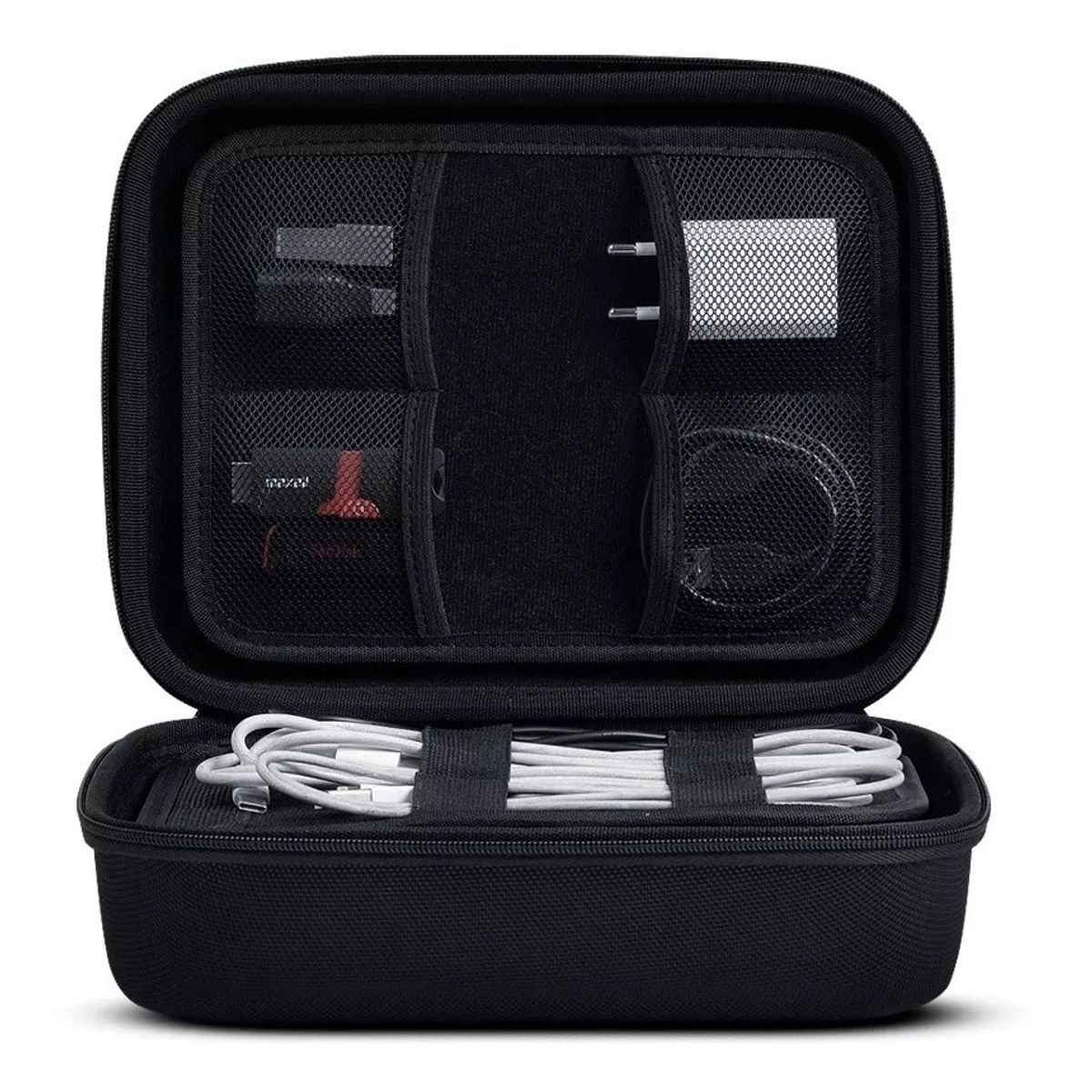 GENERICO - Bolso Organizador Para Cables Usb Case Rigido Protector