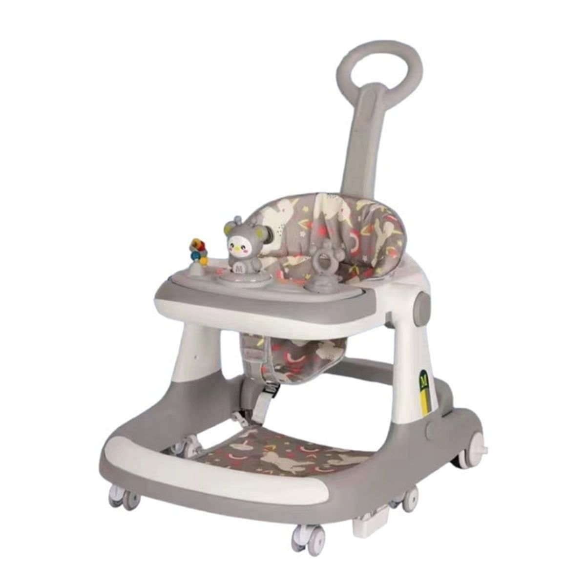 LUBABYCAS - Andador Caminador 5 En 1 Con Apoya Pies Lubabycas Gris