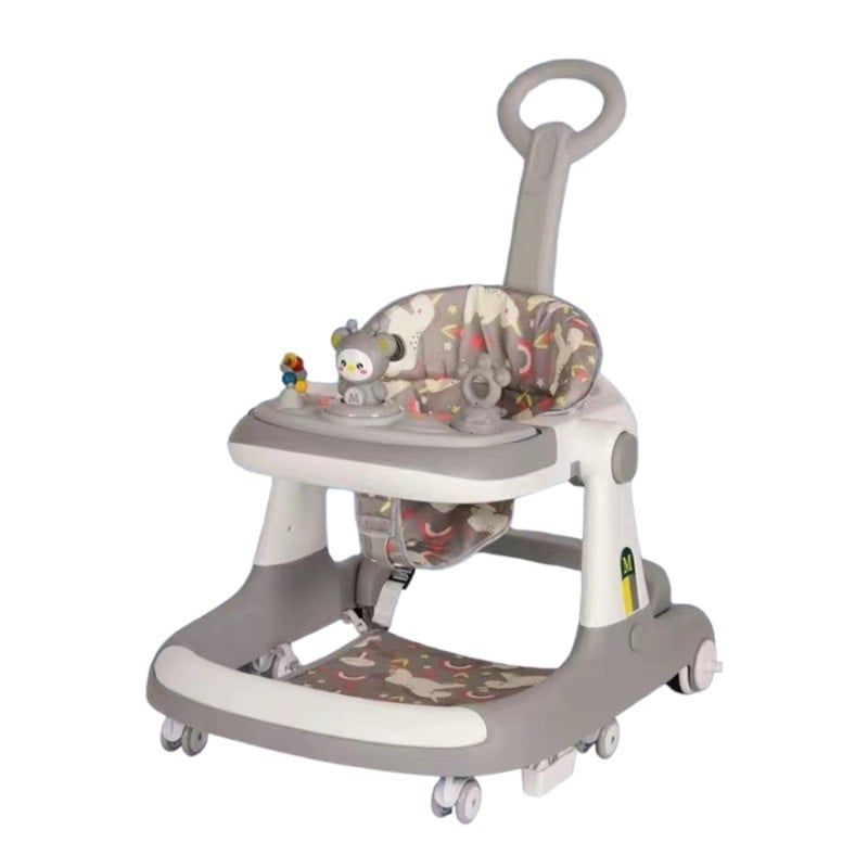 LUBABYCAS - Andador Caminador 5 En 1 Con Apoya Pies Lubabycas Gris