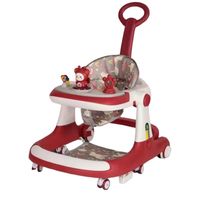 Andador Caminador 5 En 1 Con Apoya Pies Rojo