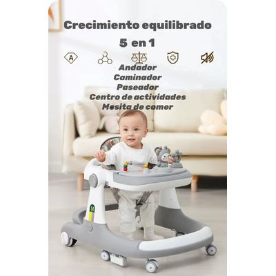 Imagen 2 del producto Andador Caminador 5 En 1 Con Apoya Pies Rojo