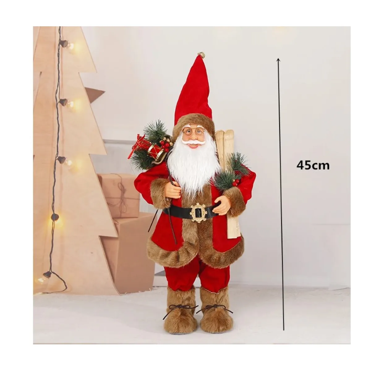 GENERICO - Viejo Pascuero Muñeco De Navidad 45 Cms Elegantes Calidad