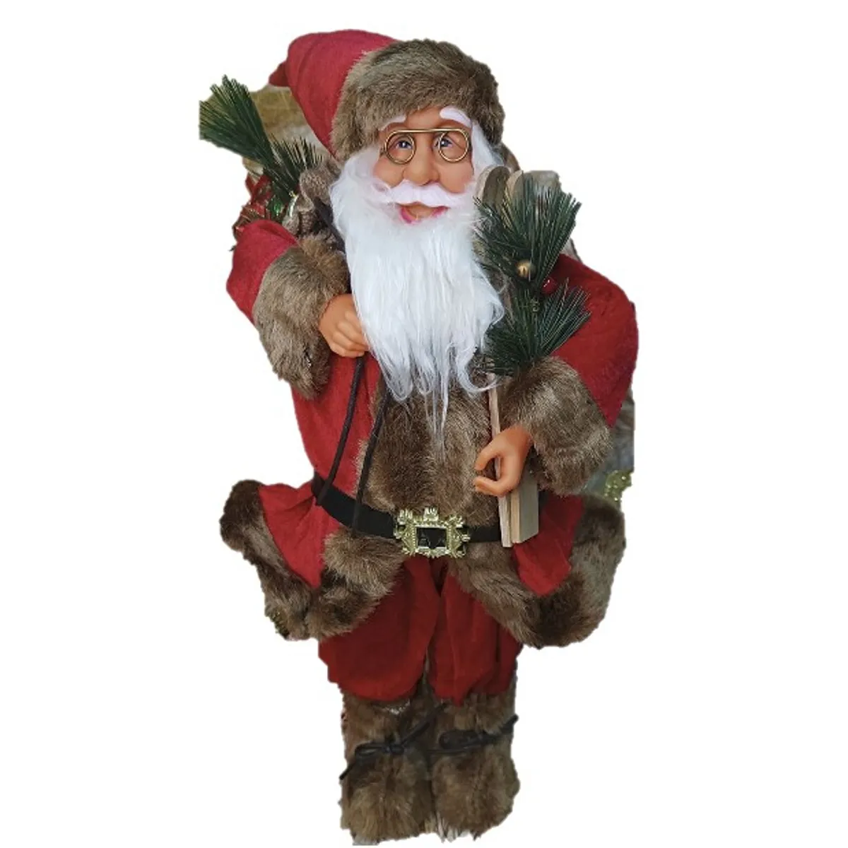 GENERICO - Viejo Pascuero Muñeco De Navidad 45 Cms Elegantes Calidad