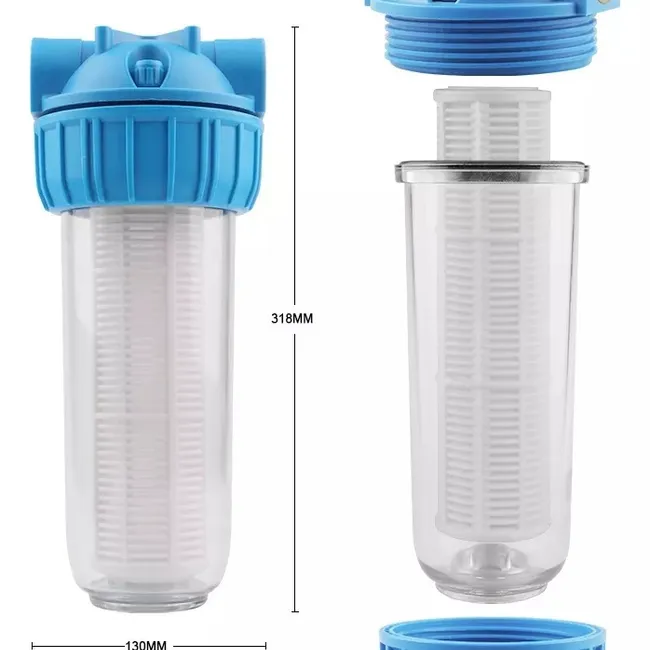 KUANGYE - Filtros Para Agua Contenedor+filtro Malla Lavable 1 9 3/4