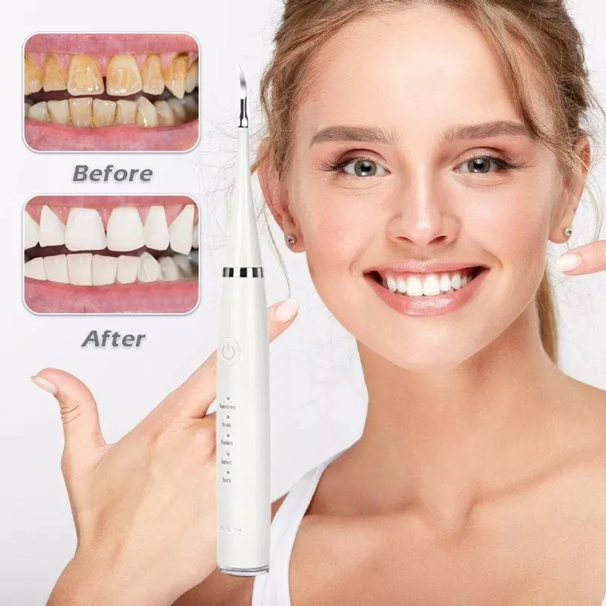 KUANGYE - Cepillo De Dientes Limpiador Removedor De Sarro Raspador