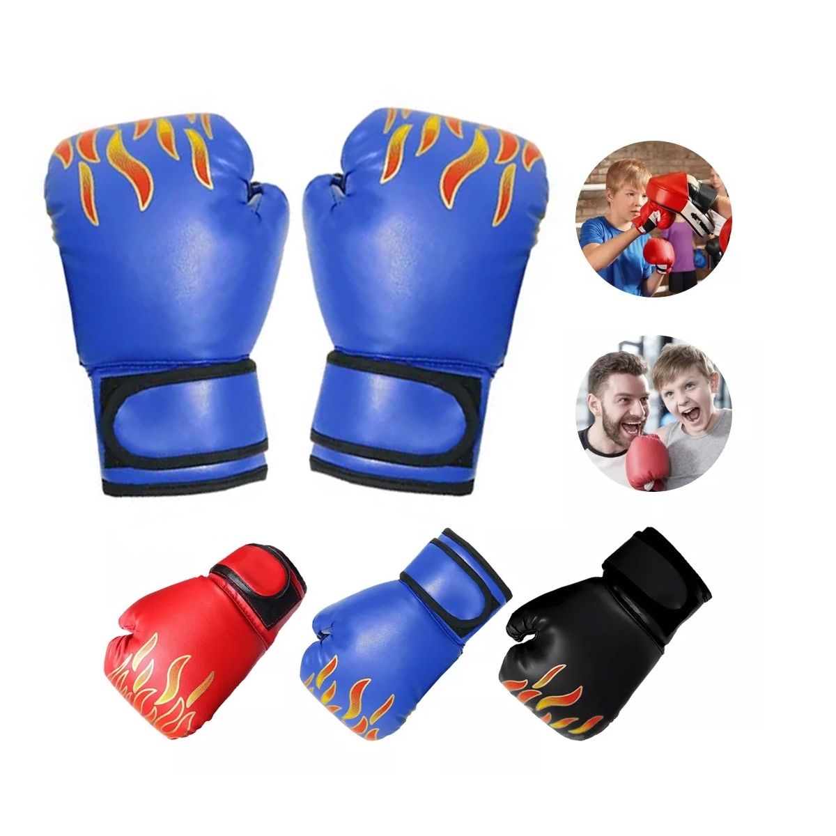 EDWINAYY - Guantes De Boxeo Profesional Con Velcro Muay Thai
