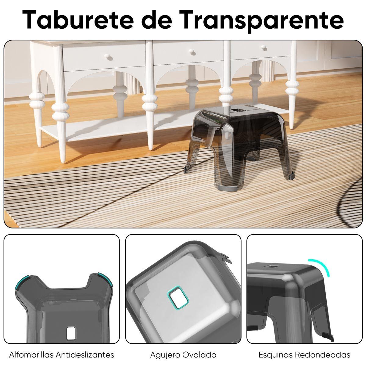 HALMAN - 4 Pisos Pequeños de Plástico para Niños  75kg