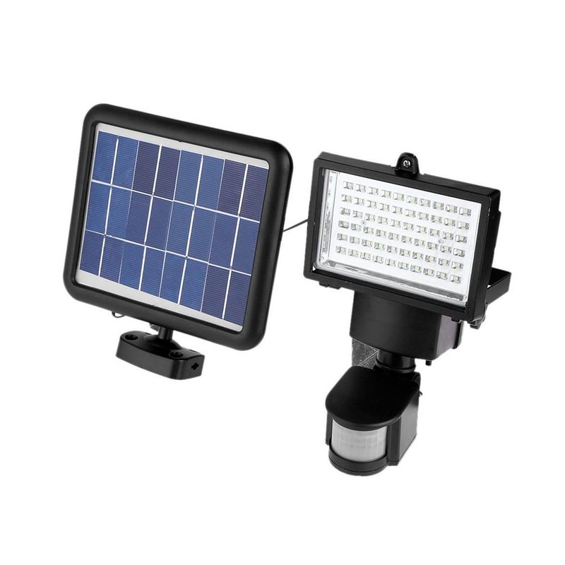 GENERICO - Foco Solar Con Sensor De Movimiento 60 Led - SC
