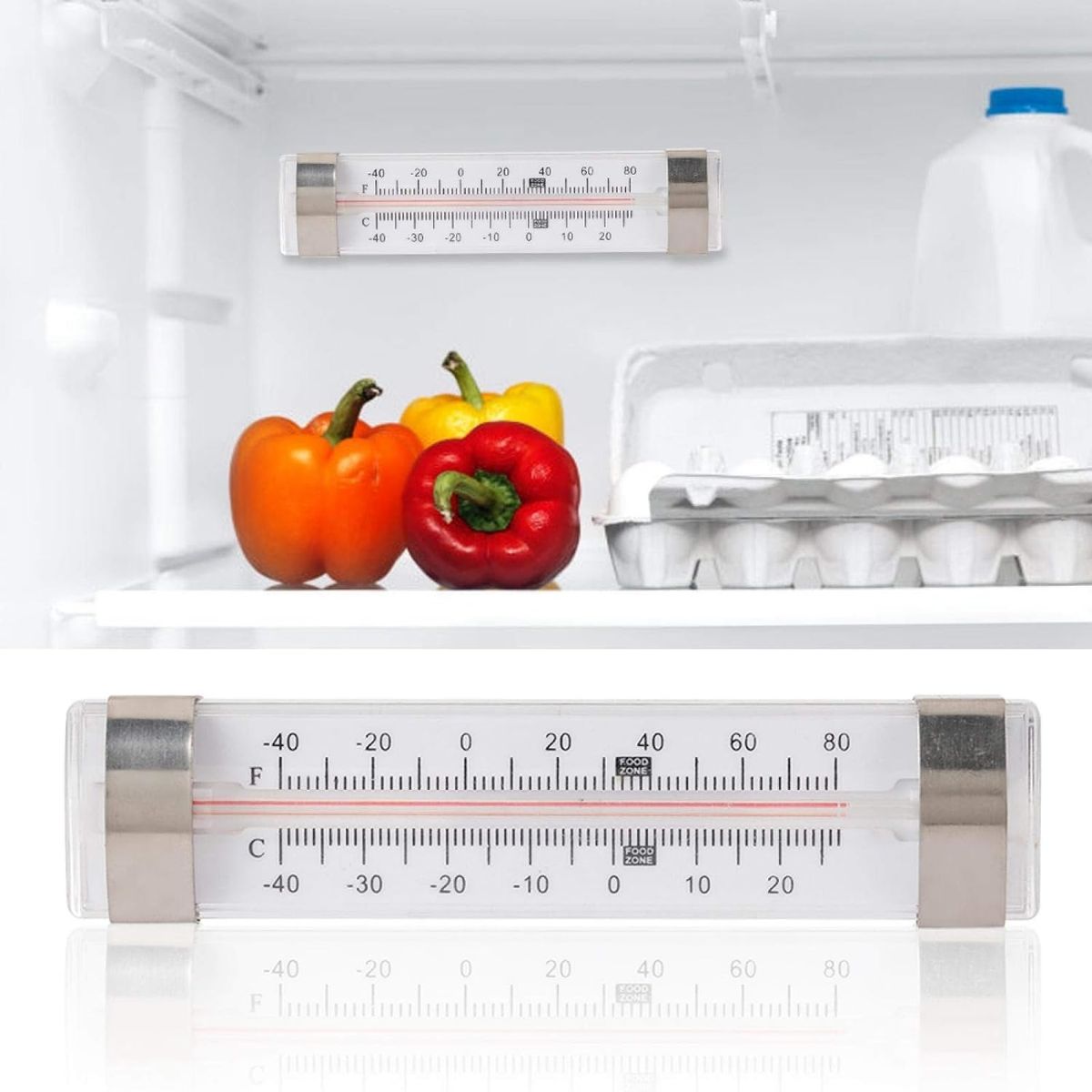 KUANGYE - Termómetro Refrigerador Congelador Frigorífico Freezer 13cm