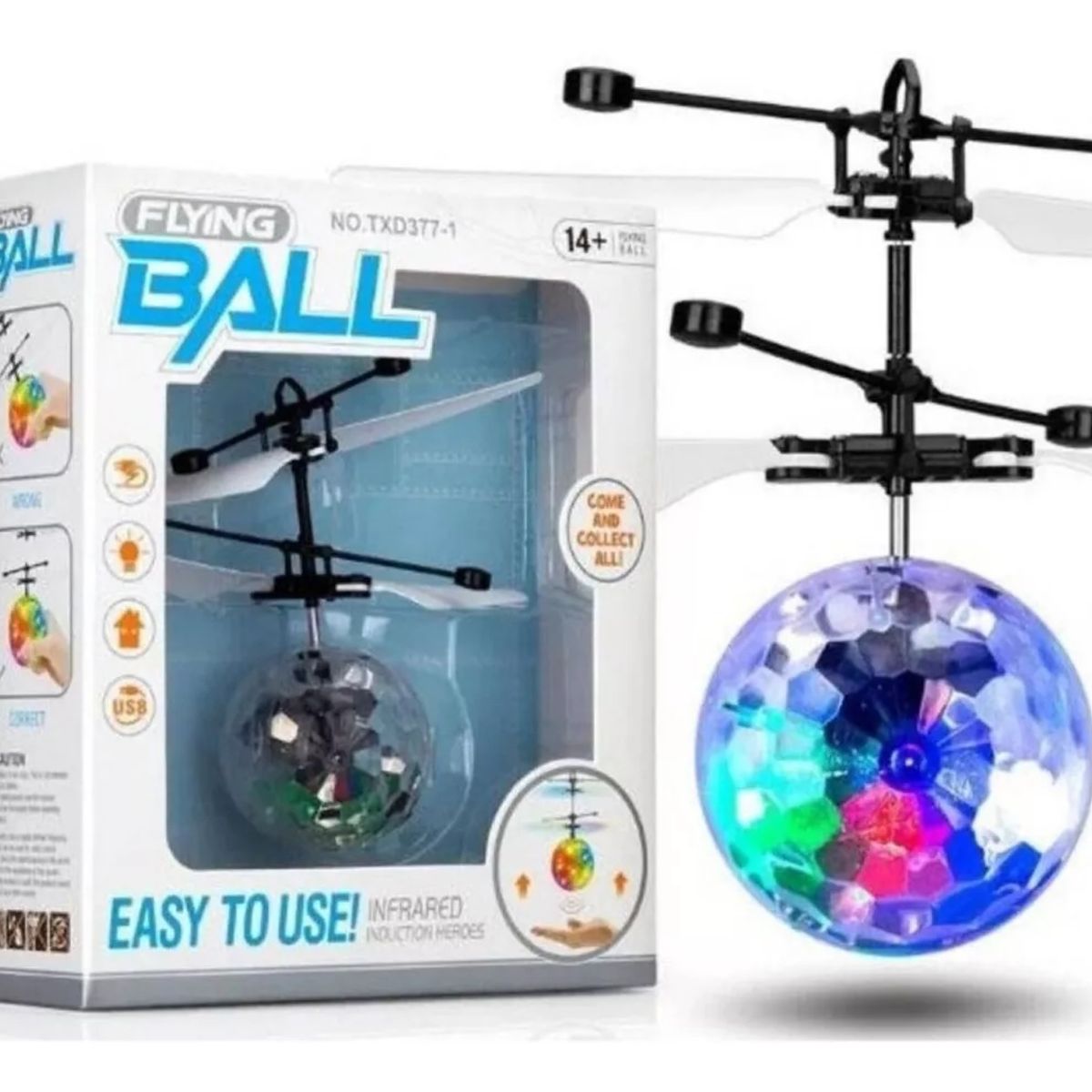 GENERICO - Mini Dron Esfera Voladora Pelota Bola Disco