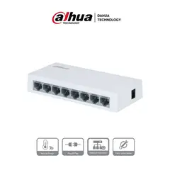 DAHUA - Switch Ethernet 5 Puertos Pfs3005-5et-l