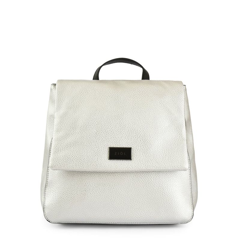 ZIOL - Mochila con tapa mediana charlize plateado