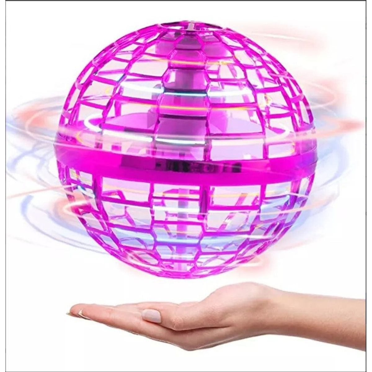 GENERICO - Pelota Voladora Esfera Luz Led Mini Dron Efecto Boomerang