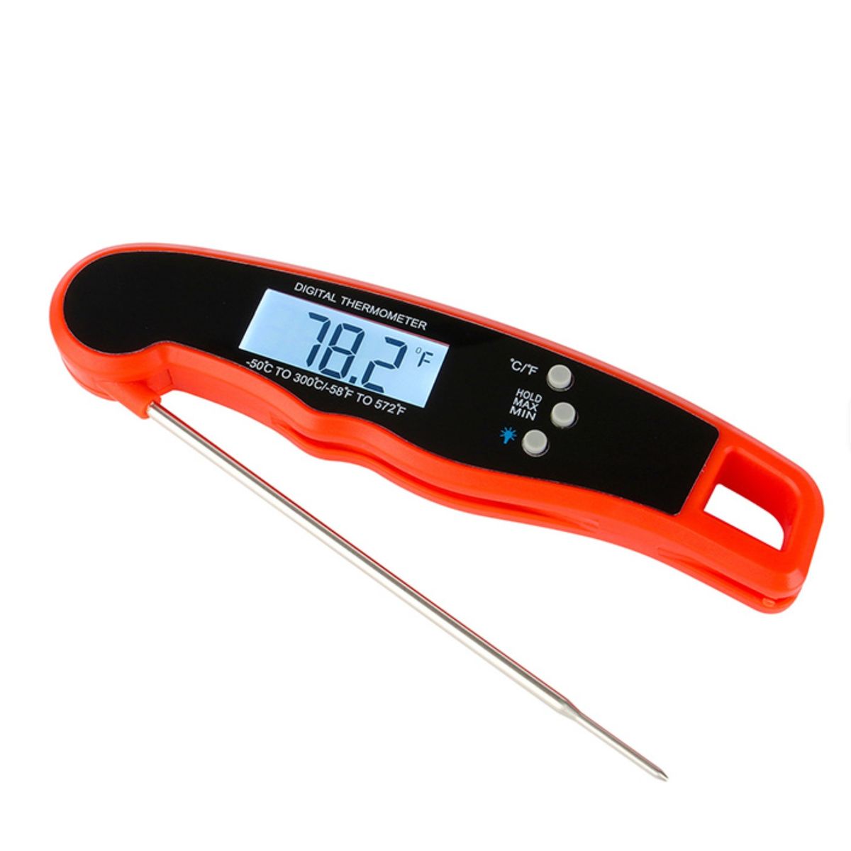 GENERICO - Termometro Digital Cocina Carnes 300 °C Con Sonda + Magneto