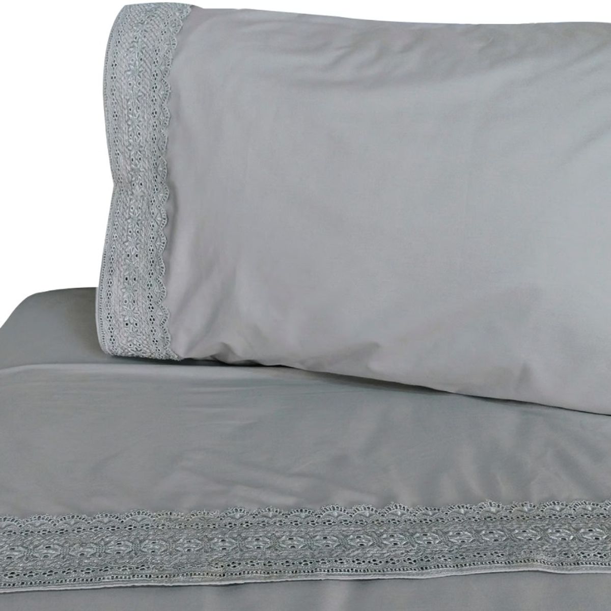 ILLUSIONS - Sabanas King de 180 hilos marca Illusions Gris