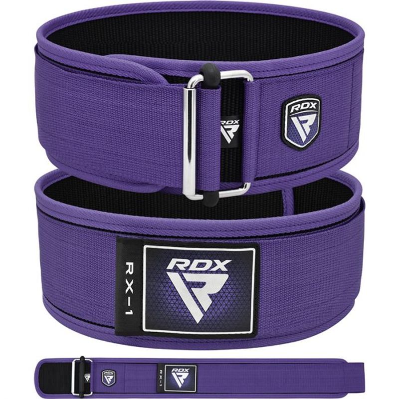 RDX - Cinturón Levantamiento Pesas 4 Pulgadas RX1 Lila RDX Sport M